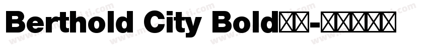 Berthold City Bold字体字体转换
